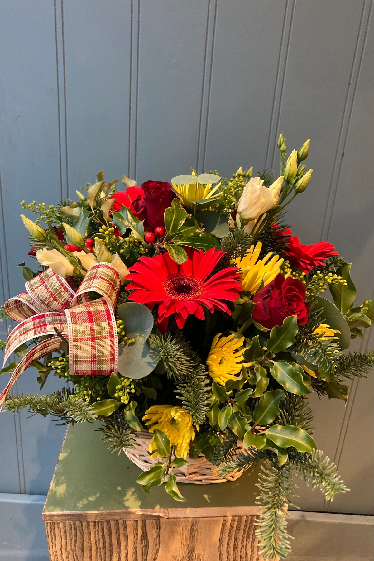 Christmas Basket Arrangement