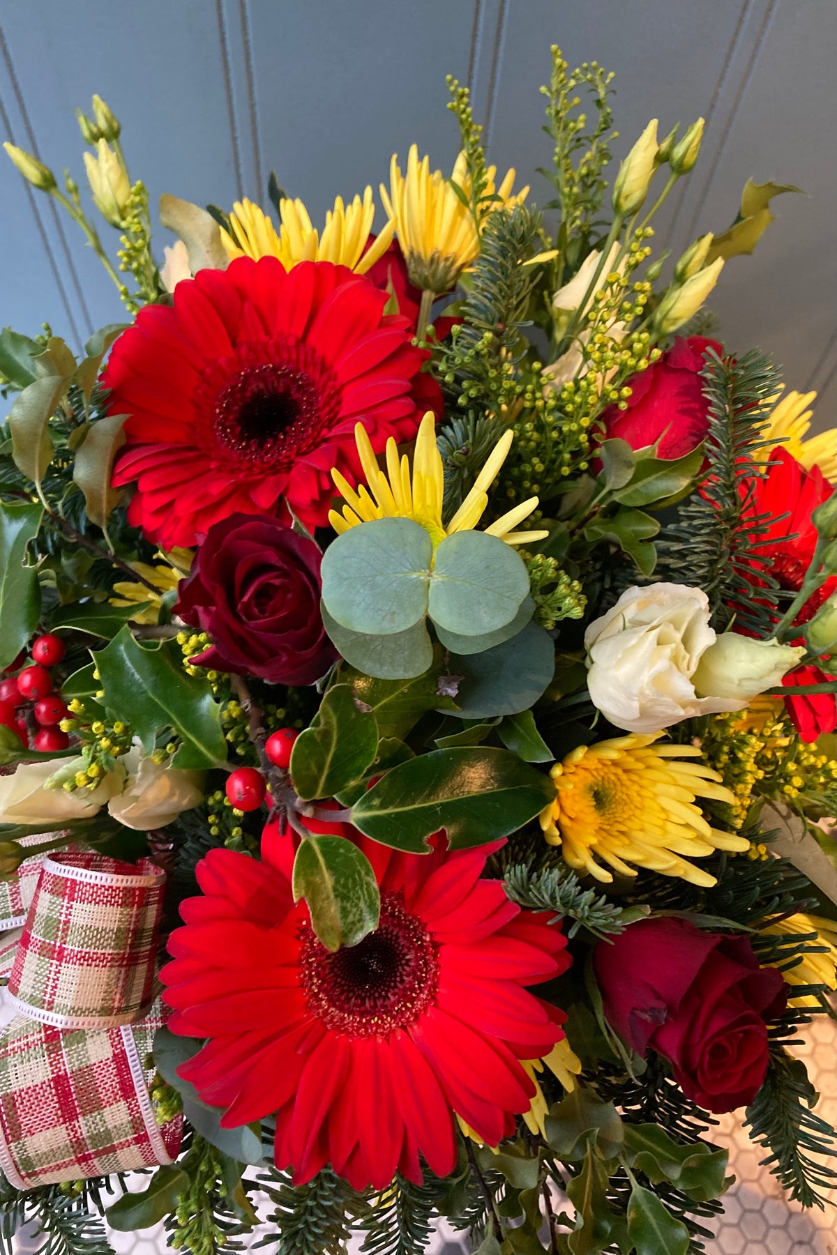 Christmas Basket Arrangement