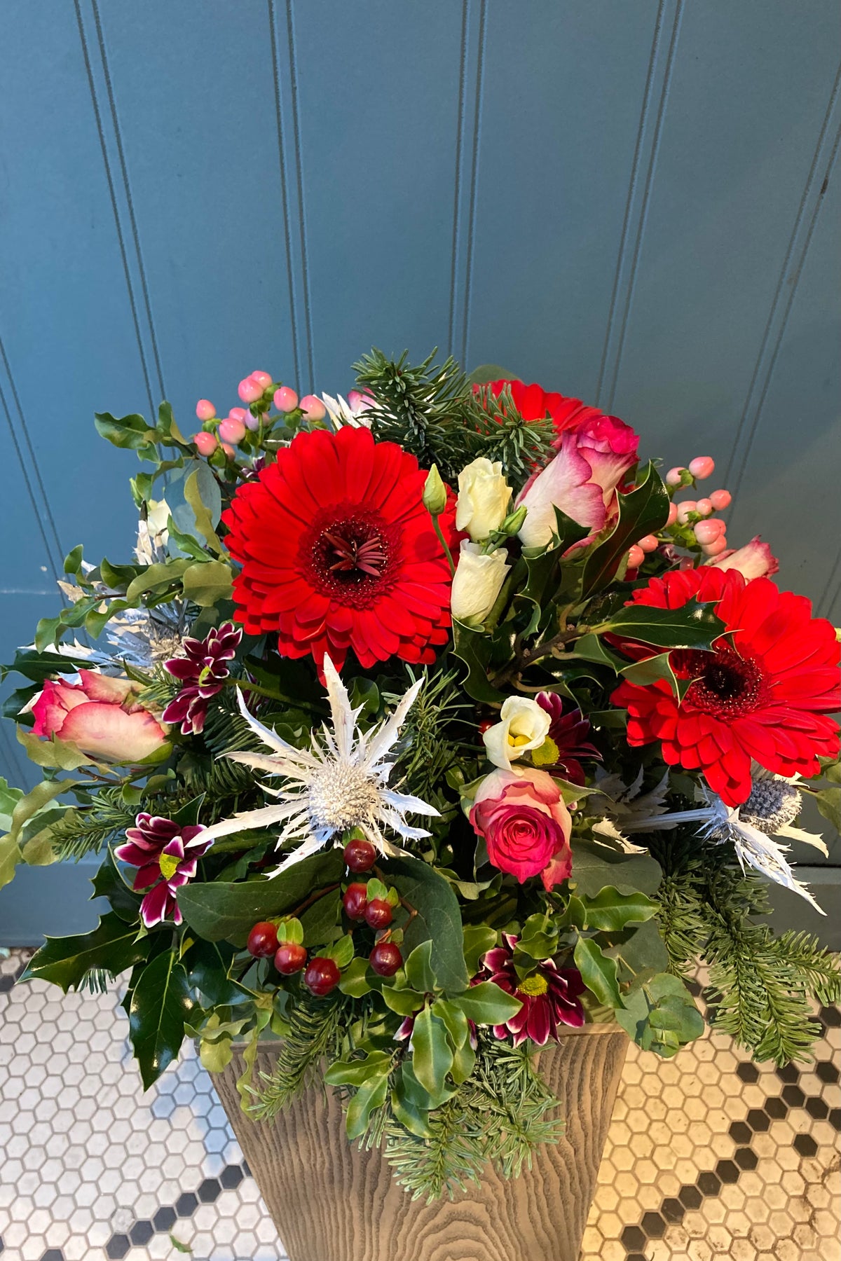 Christmas Basket Arrangement