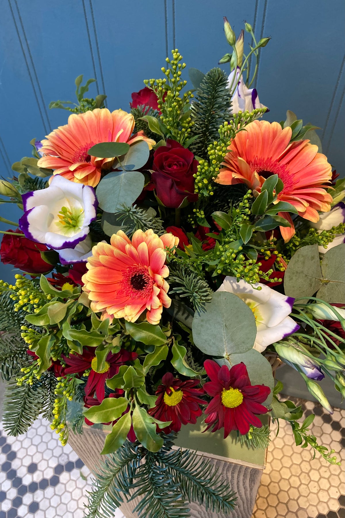 Christmas Basket Arrangement