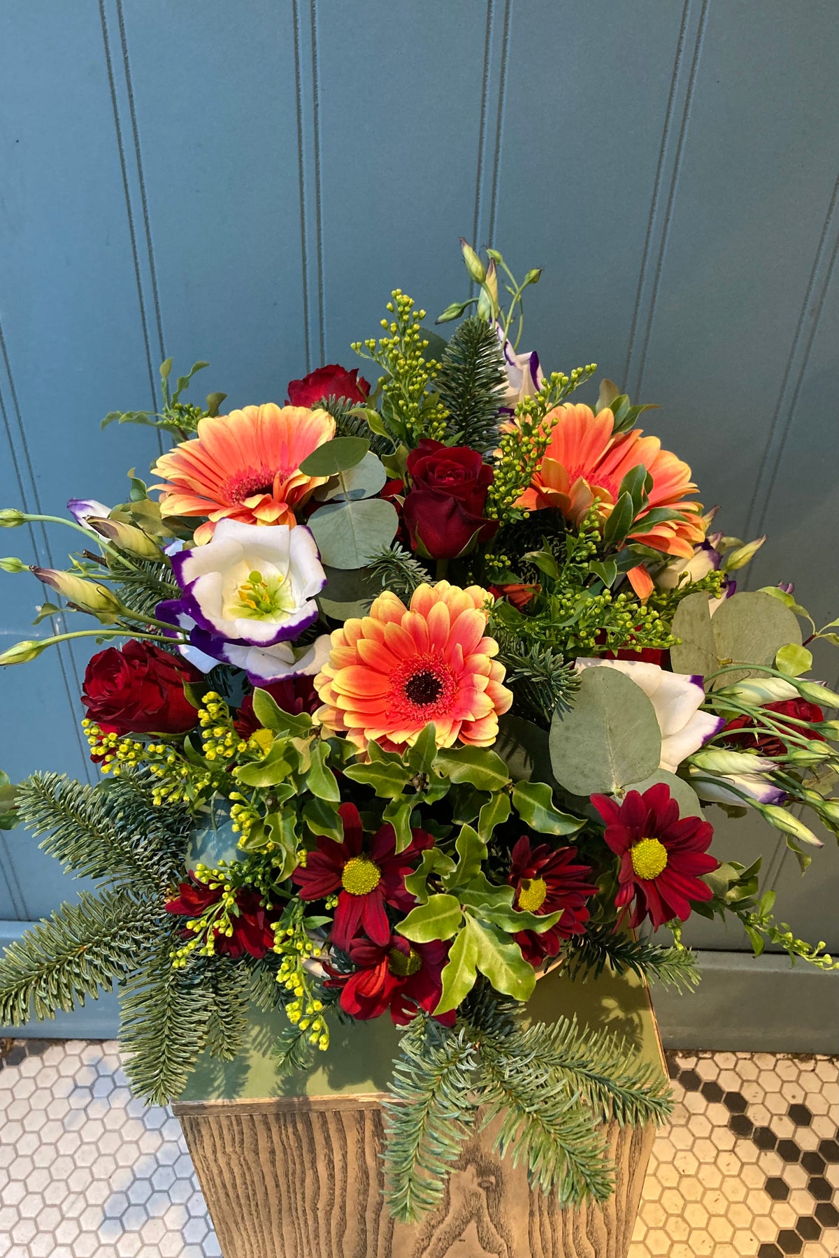 Christmas Basket Arrangement